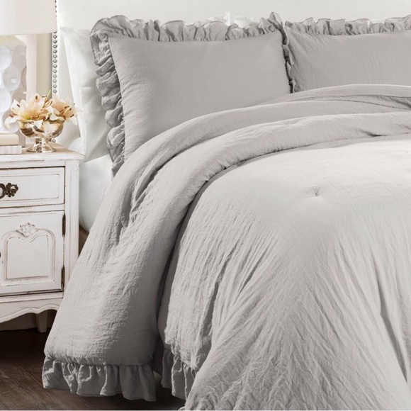 😴LUSH DECOR RUFFLE COMFORTER SET - Picture 3 of 10
